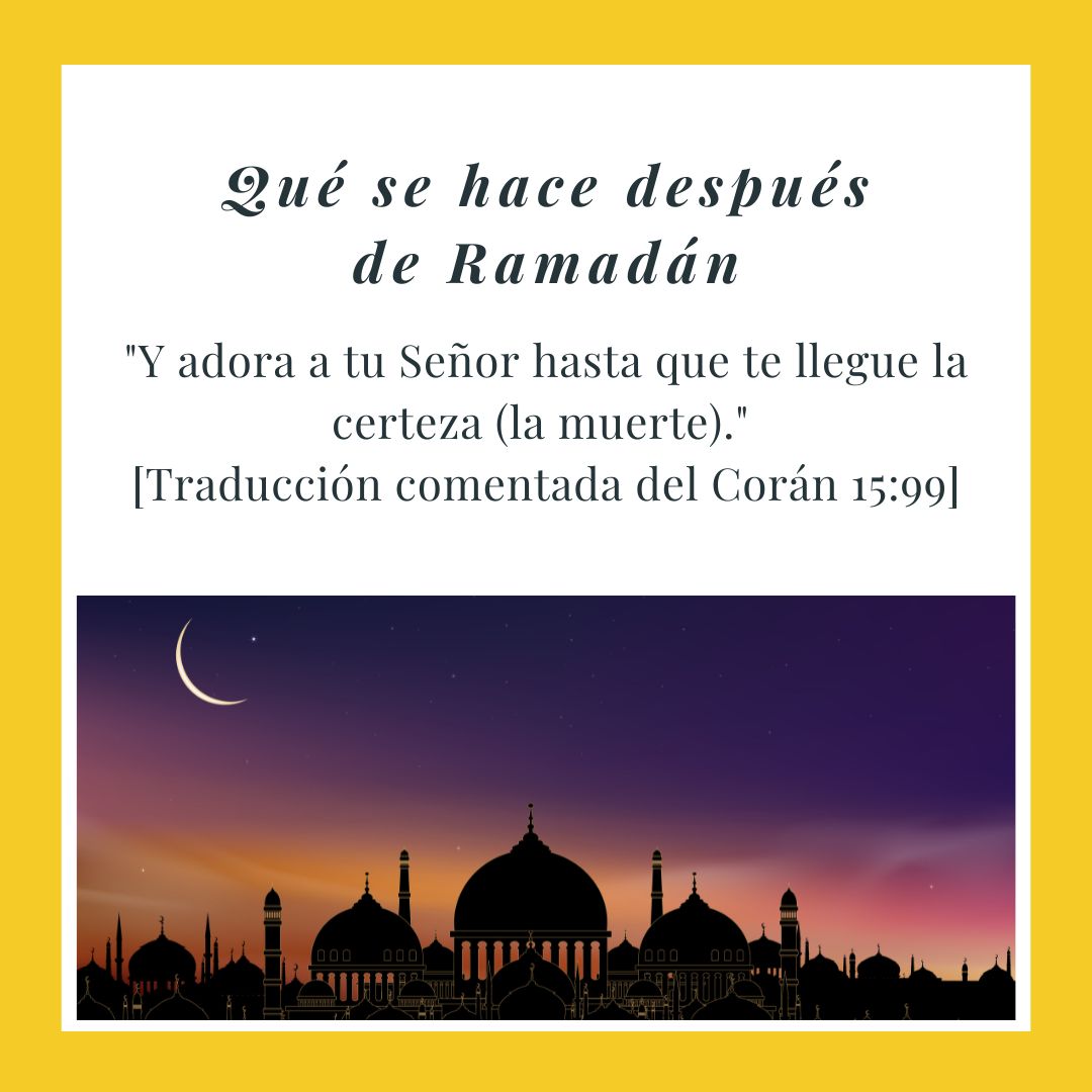 ¿Qué se hace después de Ramadán?